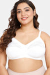 Rosaline Everyday Double Layered Non Wired Full Coverage Super Support Bra - Bright White2 — thumbnail 1